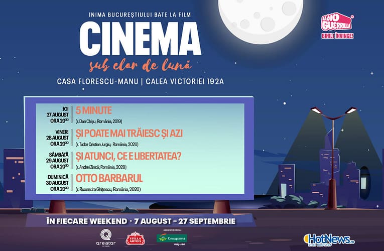 Avanpremiere românești la ”Cinema sub clar de lună”
