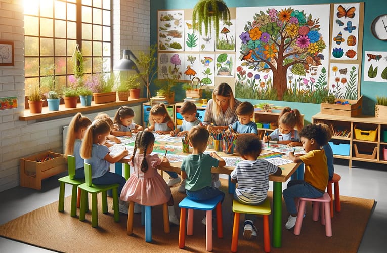 Descoperă Cele Mai Frumoase Desene de Colorat cu Tematică Naturală pentru Educația Copiilor Preșcolari