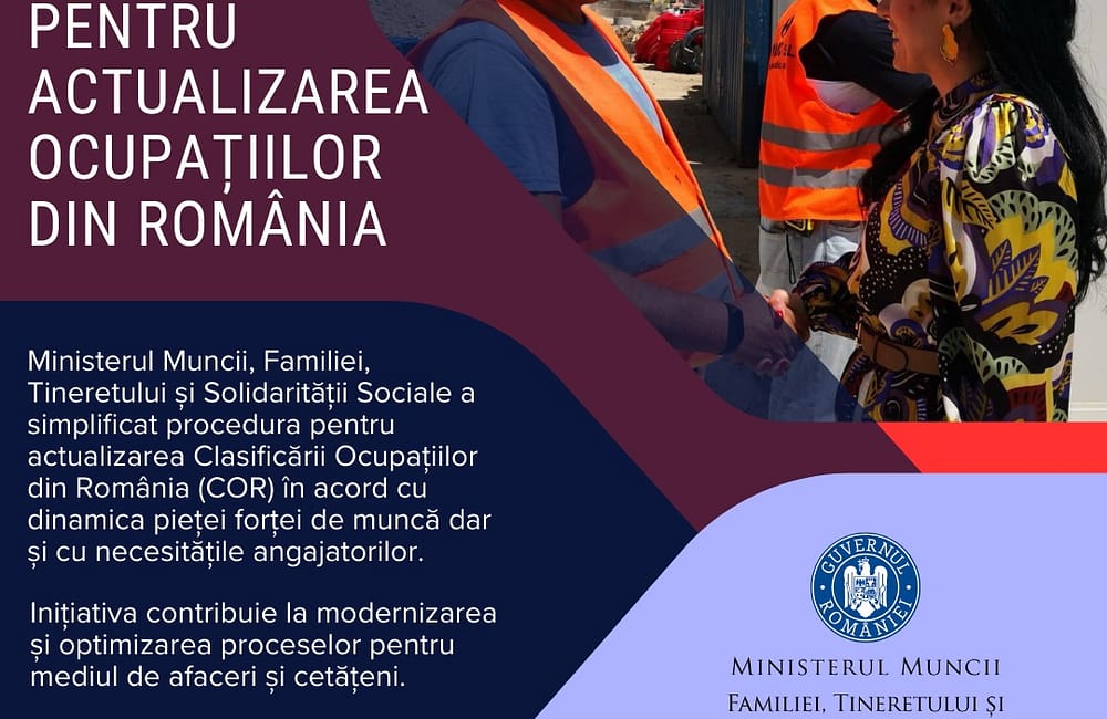 Ministerul Muncii codul COR