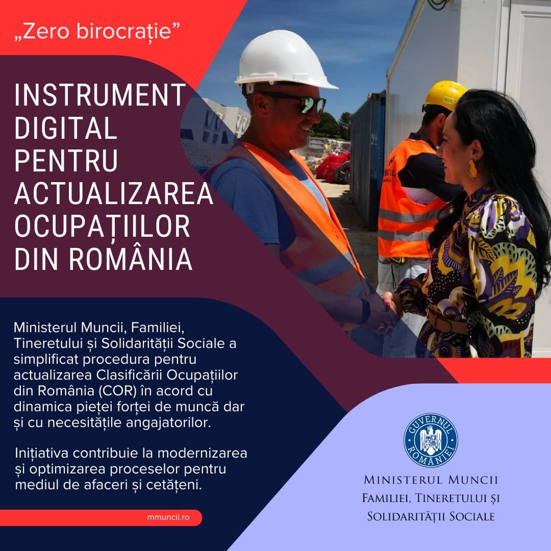 Ministerul Muncii codul COR
