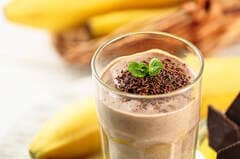 Milkshake cu ciocolată neagră