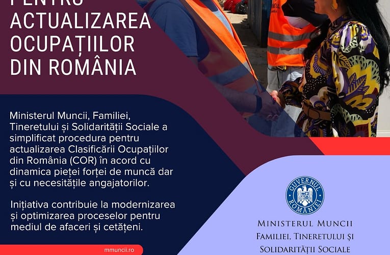 Instrument digital pentru actualizarea ocupațiilor din România