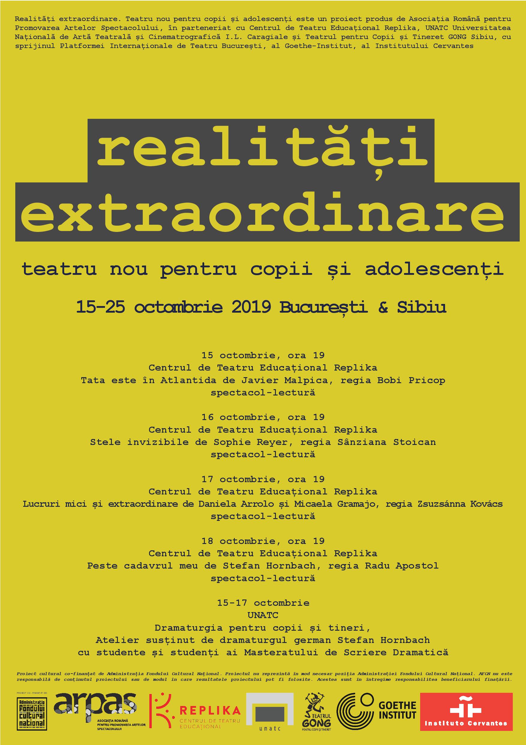 Realități extraordinare-Teatru nou pentru copii și adolescenți