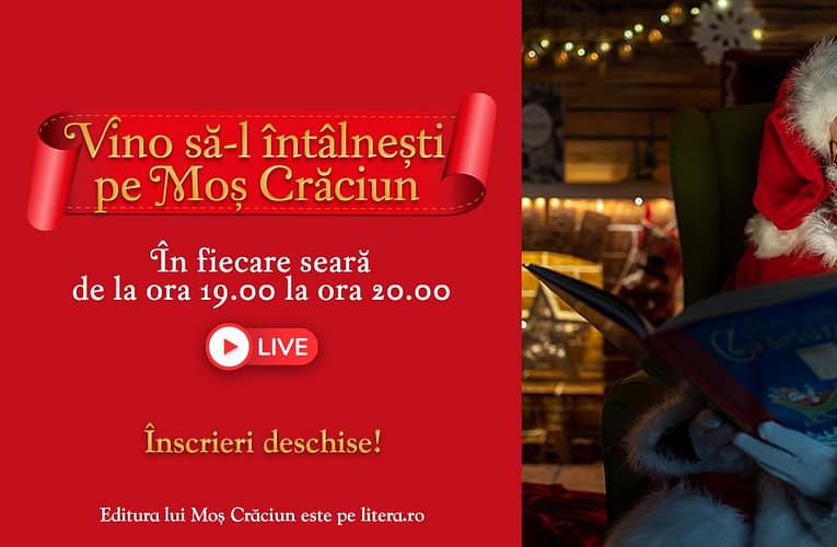 Vino să-l întâlnești pe Moș Crăciun. Live pe Zoom