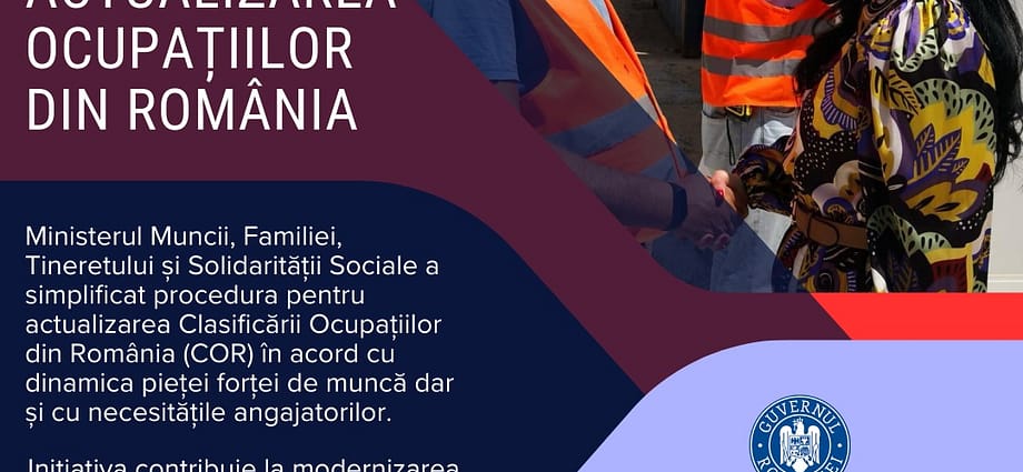 Ministerul Muncii codul COR
